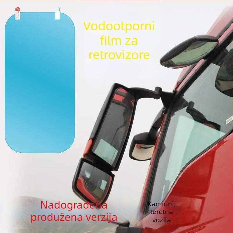 Film zaštite kiše za retrovizor velikih kamiona, Crown, ljepilo, vodootporan, anti zamagljivanje, anti sjaj, za staklo automobila