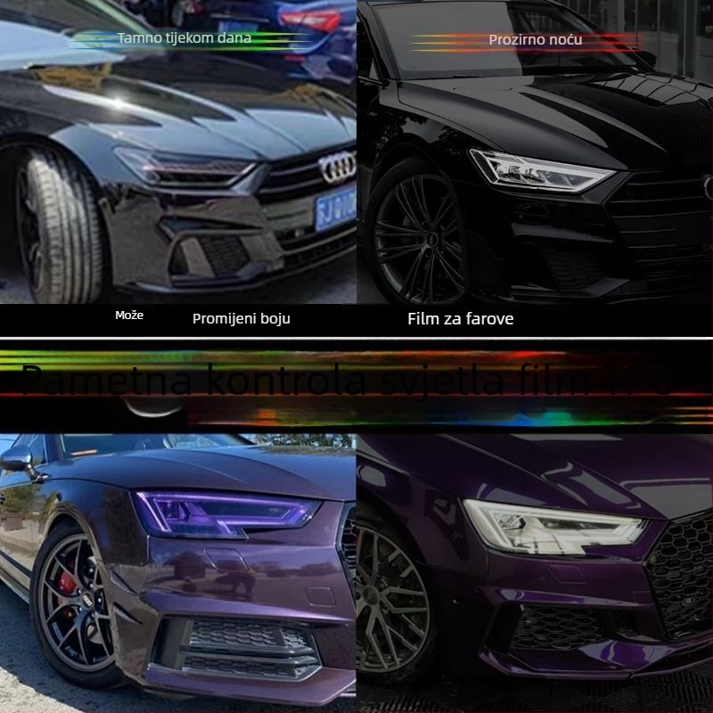 TPU film za prednje svjetlo s funkcijom kontrole svjetla (Materijal: Stickers; Tip: Reflective warning stickers; Ugradnja: s usisnom čašom; Veličina: Drugo; Uzorak: Drugo)