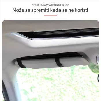 Proširenje autosun vizira – teleskopsko za dnevnu i noćnu vožnju, prednje staklo, PVC