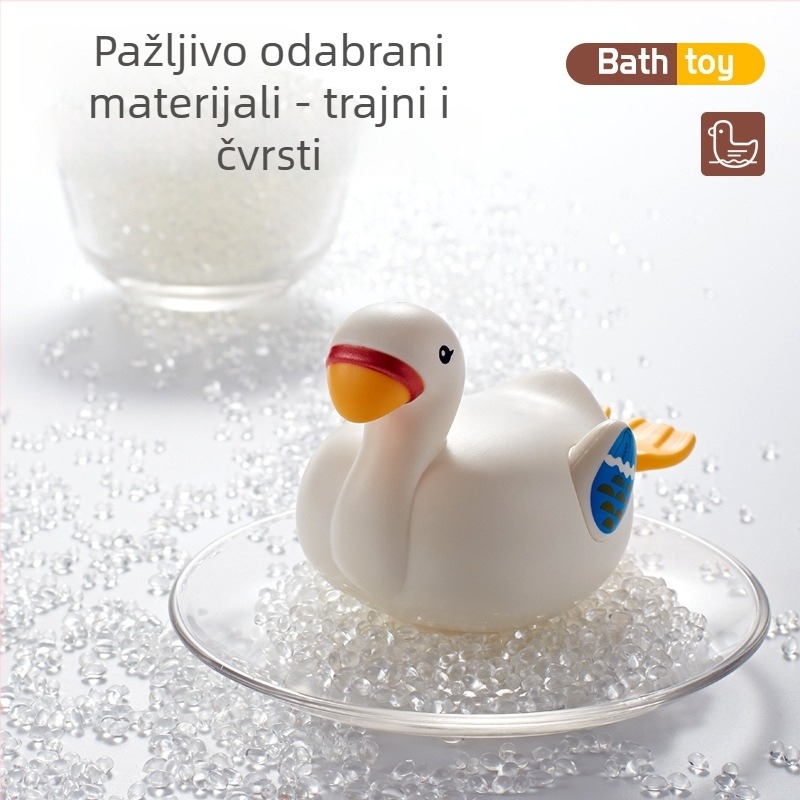 Dječja vodena igračka labud s navijanim mehanizmom — ABS plast, za dob 4–6 godina