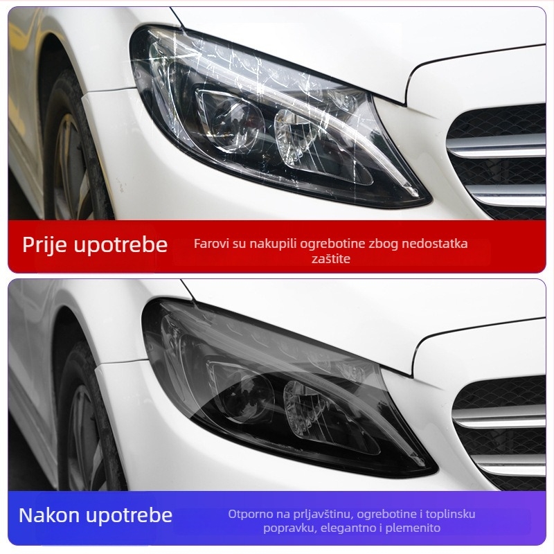 TPU film za automobilsku rasvjetu s ljepilom, prilagodljiva obrada, jednobojni uzorak, tip 96, za prednja i stražnja svjetla