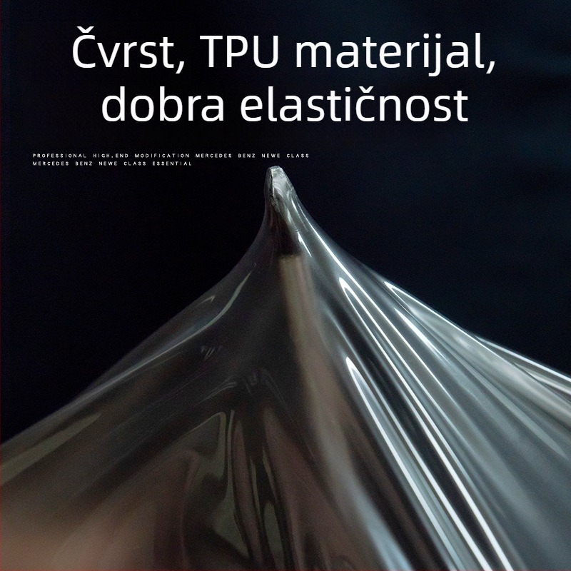 TPU naljepnica za središnji stup automobila – univerzalna, prozirna zaštitna folija, otporna na visoke i niske temperature