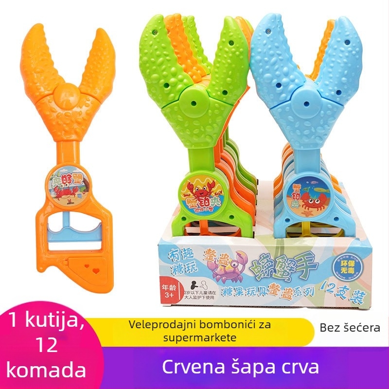 Set igračaka s crab clipom, 12 komada, plastični alati za igru u pijesku na plaži za djecu 4–6 godina