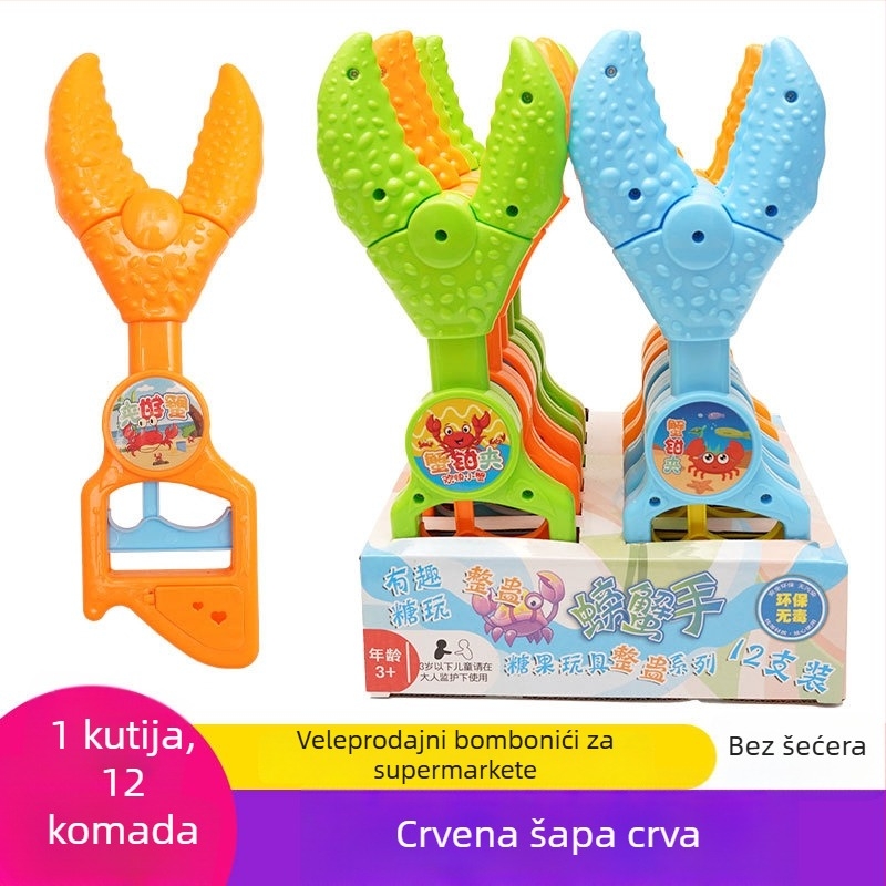 Set igračaka s crab clipom, 12 komada, plastični alati za igru u pijesku na plaži za djecu 4–6 godina