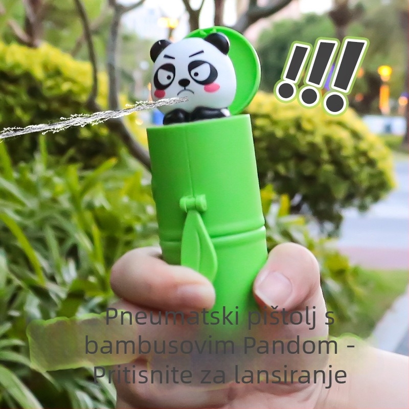 Dječji plastični vodeni pištolj, model 55548, Peng Yue, s mehanizmom pritisni i rasprši vodu, za djecu 4–6 godina.