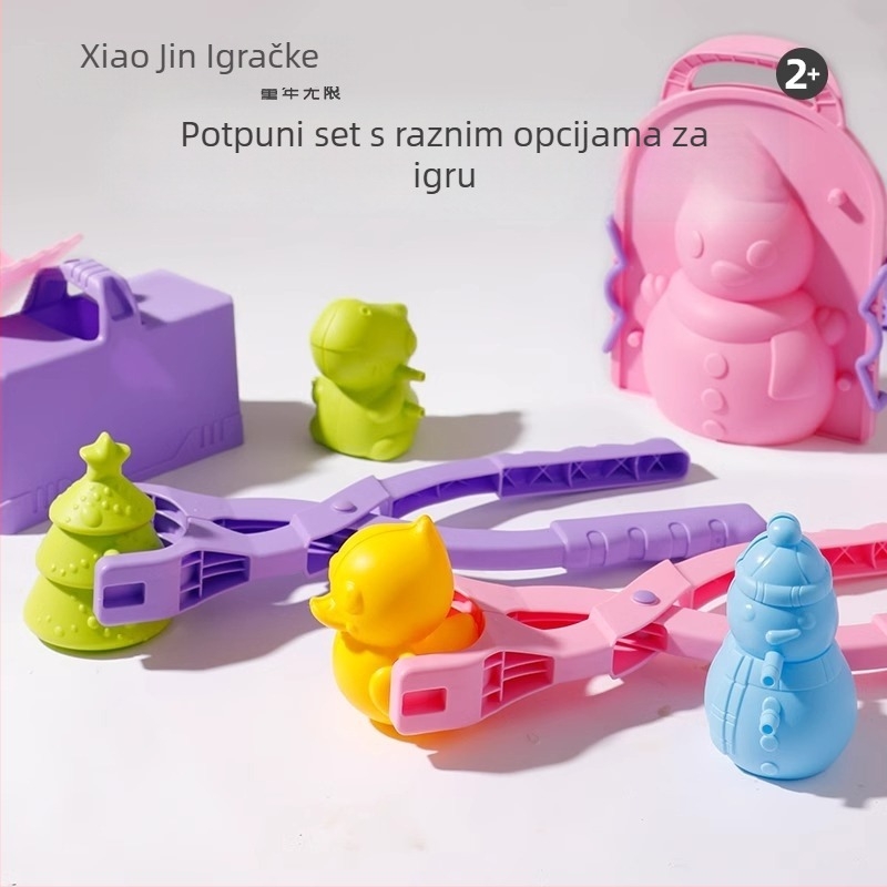 Set igračaka za pijesak na plaži s lopaticom i sklopivim kanteom, plastika, za djecu 4–6 godina