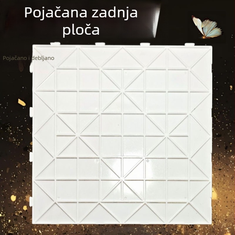 Ravna ploča slagalice za 104 perle, plastična, DIY kompatibilna, mrežasta torbica u pakiranju, uzrast 7–14 godina