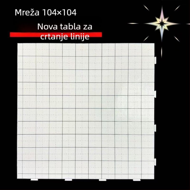 Daska za perlice, debljina 2,6 mm, dimenzije 104×104 mm, otporna na visoke temperature i deformacije, DIY podloga za perlice
