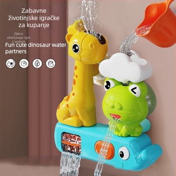 Igračka za kupanje za bebe: žuta patka s vodnim kotačićem, raspršivanje i rotacija; plastika; za djecu 4–6 godina; 3C certificiranje 2025152202058288