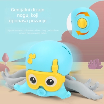 Hodajuća hobotnica – igračka za djecu — zabava u vodi i na suhom, penjanje uz užad, plastična, uzrast 4–6 godina