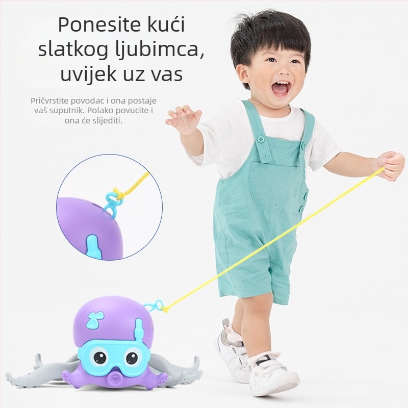 Hodajuća hobotnica – igračka za djecu — zabava u vodi i na suhom, penjanje uz užad, plastična, uzrast 4–6 godina