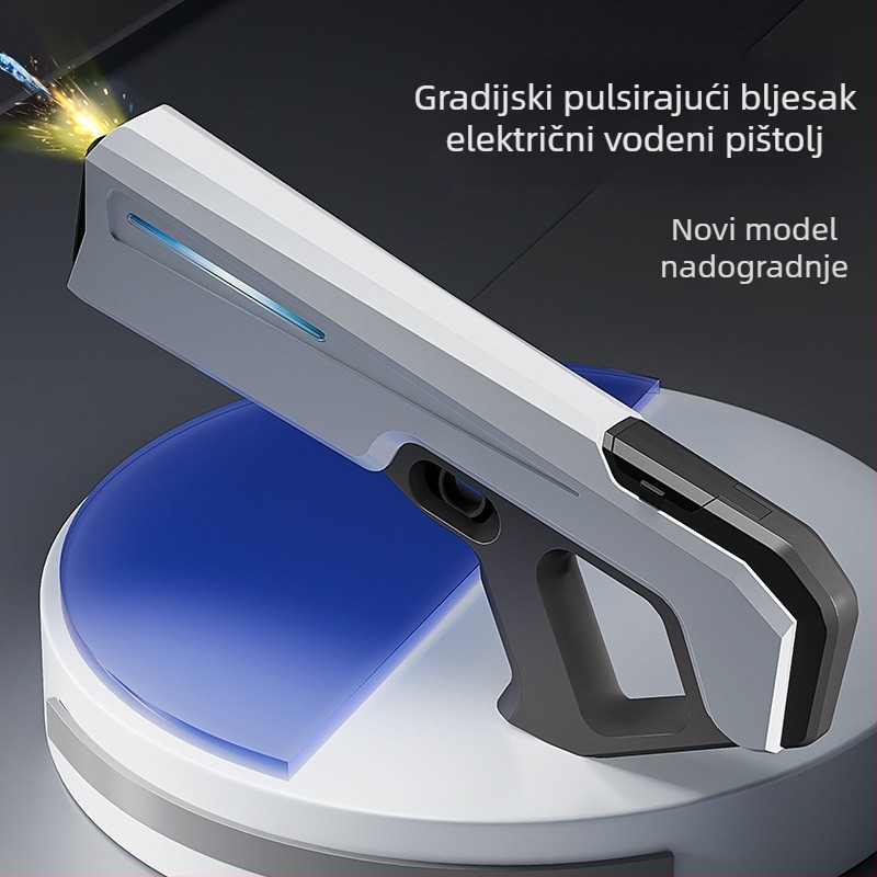 Električni vodeni pištolj igračka s pulsnim svjetlom, automatsko usisavanje vode i visokotlačni prskanje (uzrast 7–14 godina)