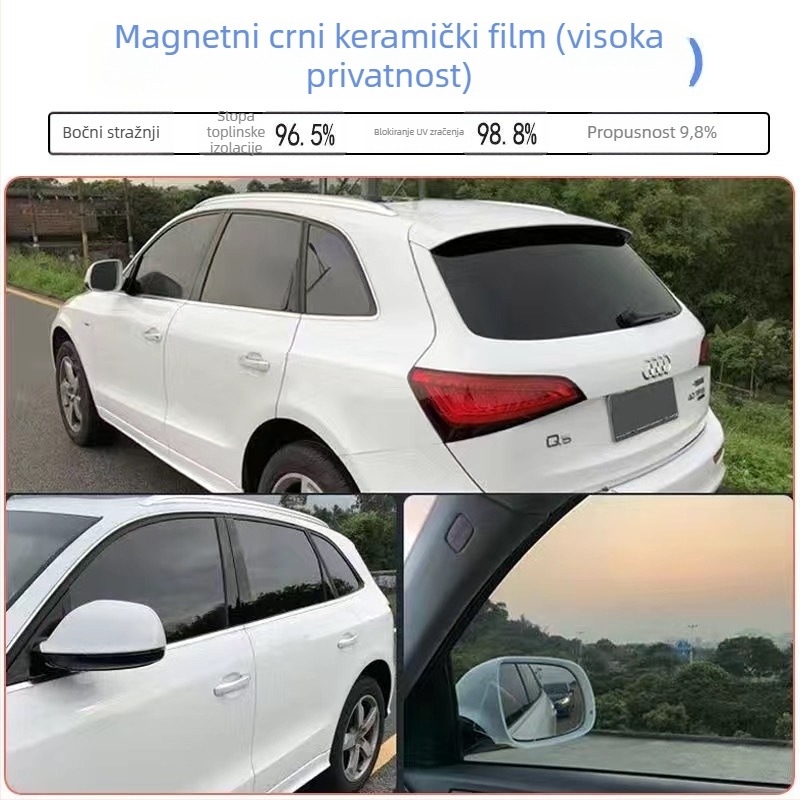 Nano keramički film za automobilske prozore: UV zaštita 80–90%, prozirnost 70–80%, toplinska izolacija i privatnost