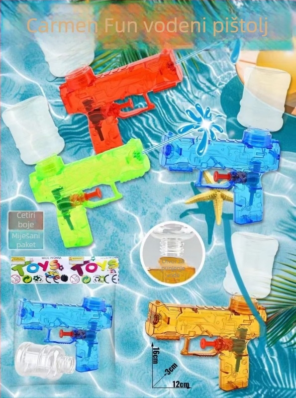Plastični vodeni pištolj, dječja igračka za uzrast 7-14 godina, pakiranje Opp bag, 3C certifikacija 2023182202041266