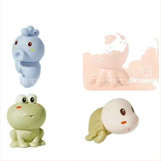 Igračka za kupanje beba s prskanjem – mekani PVC morski ljubimci za bebe 0–2 godine, kupanje i interakcija roditelj-dijete