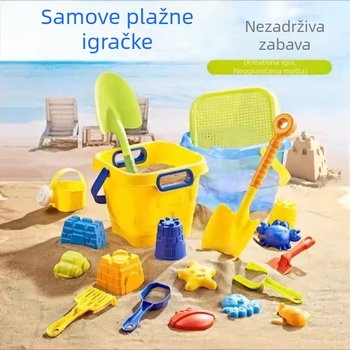 ABS plažna igračka – set alata za igru s pijeskom i vodom za djecu 4–6 godina
