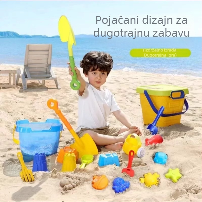 ABS plažna igračka – set alata za igru s pijeskom i vodom za djecu 4–6 godina
