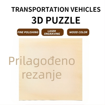 Drveni 3D puzzle s temom životinja - DIY prilagodljiv model izrađen od Basswood za 14+ godina