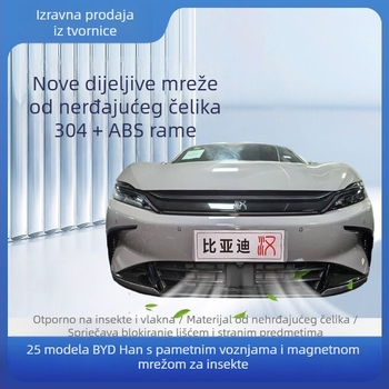 Prednja mreža BYD Han DMI - mreža protiv insekata s ABS okvirom i nehrđajućom čeličnom mrežom; Šifra proizvoda: Byd han front gear; Radni vijek: 3–5 godina