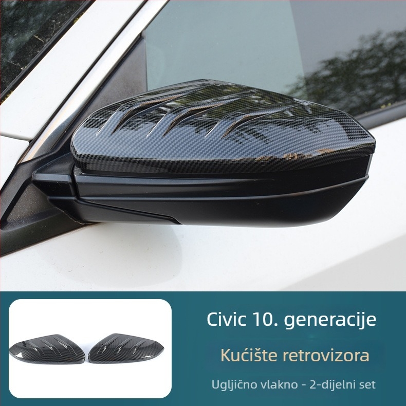 ABS poklop retrovizora za Honda Civic desete generacije (2016–2021) — zaštitno kućište, dekorativni dio