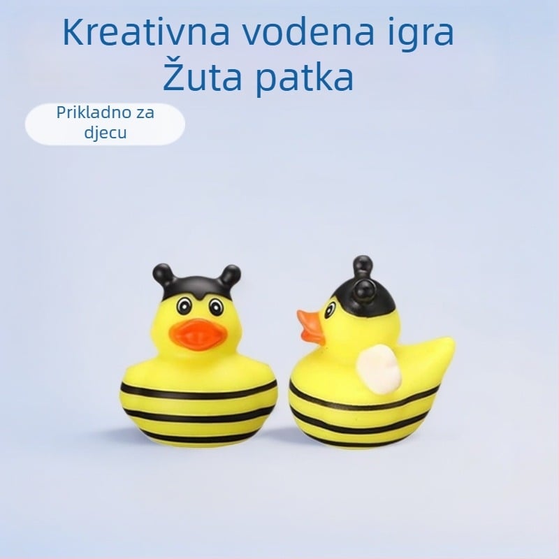 PVC vodena igračka patka za djecu 4–6 godina, interaktivna vodena igra, pakirana u Opp vrećicu