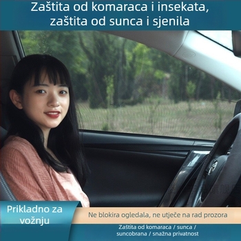 Automobilska mreža za prozor protiv komaraca, kompatibilna s različitim modelima, materijal: drugi, bez prilagodbe