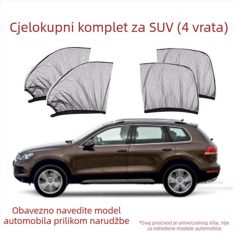 Automobilska mreža za prozor protiv komaraca, kompatibilna s različitim modelima, materijal: drugi, bez prilagodbe