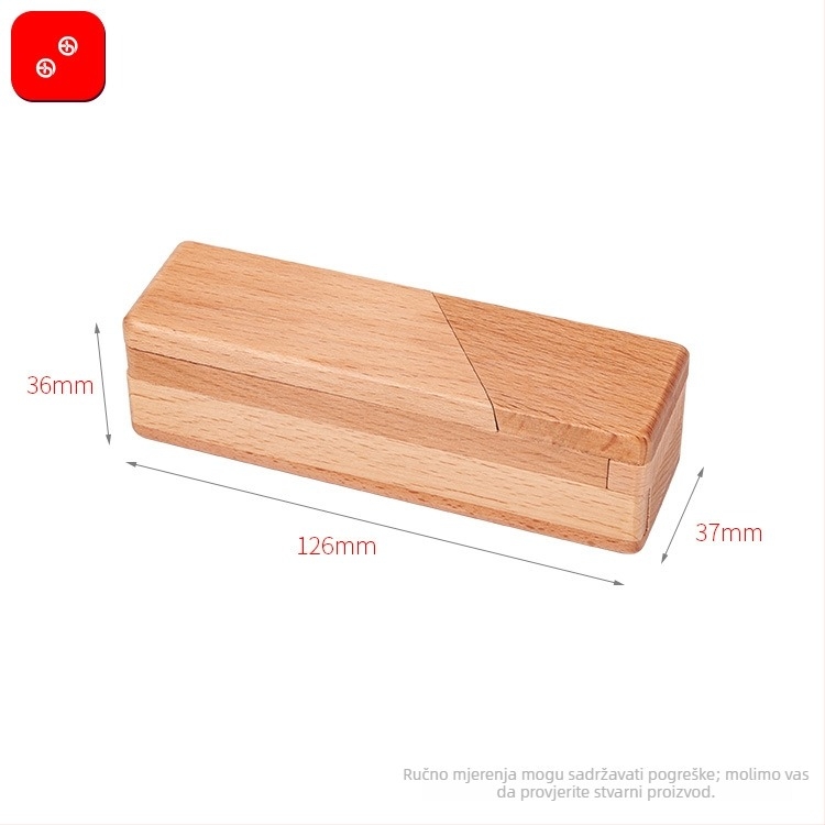 Drvena kutija-puzzle Kong Ming/Luban Lock — slagalica za otključavanje, za dob 7–14 godina