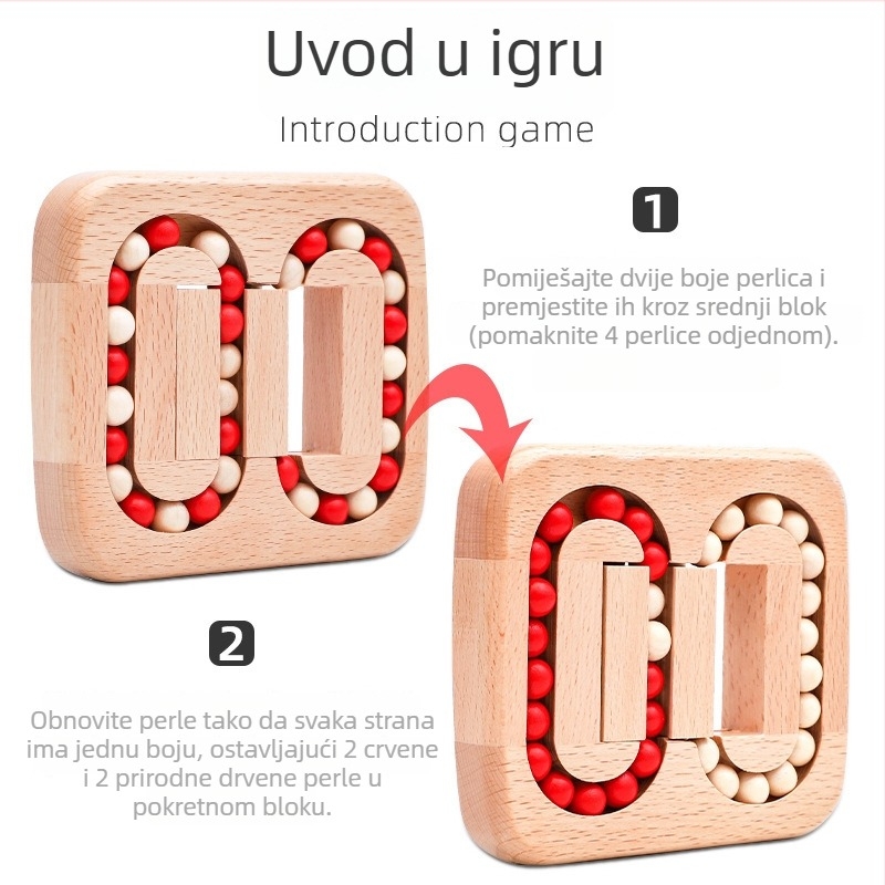 Drveni Kong Ming Lock / Luban Lock zagonetka – otključavanje, edukativna drvena igra za odrasle, verzija 0.18