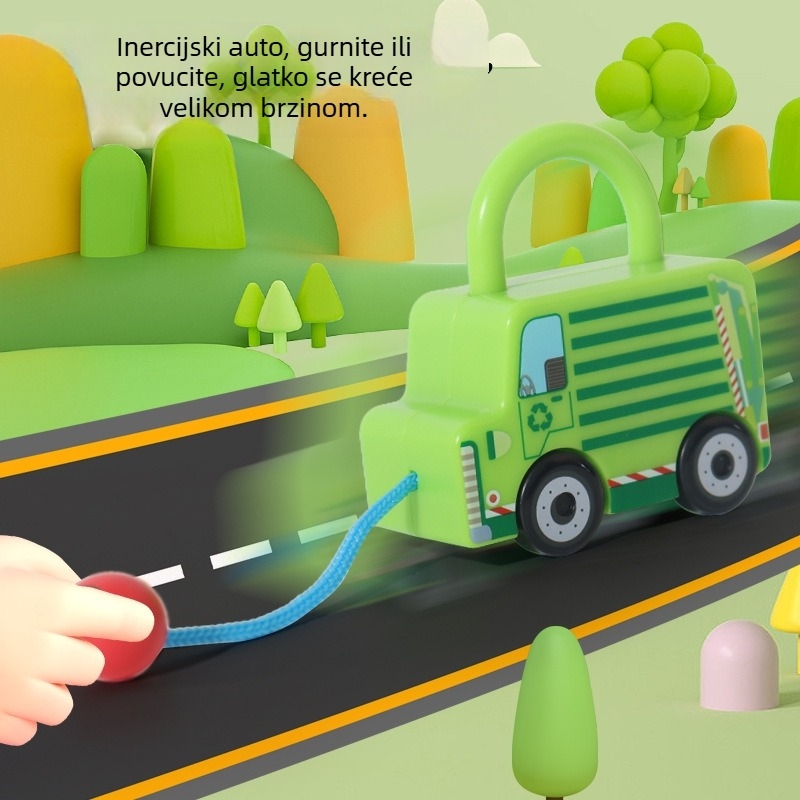 Igračka za otključavanje – Ručna igra spajanja grafika prometa s skuterom, ABS materijal, podrijetlo Zhejiang, DIY-friendly, kutija u boji