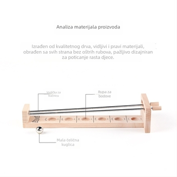 Drvena logička igra za djecu 7–14 godina, materijal: drvo; pakiranje: šarena kutija.