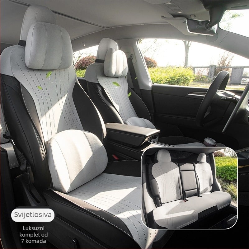 Dicanu suede navlaka za auto sjedalo, namijenjena određenom automobilu, unutarnja jastučnica za sjedalo