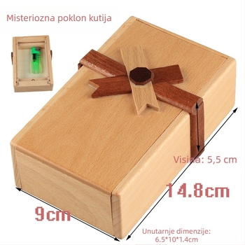 Drveni Kongming Lock slagalica — Otključavanje, DIY, za uzrast 7–14 godina