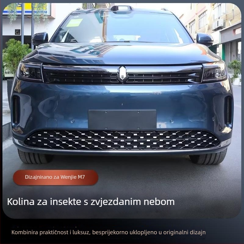 Wenjie M7 Starry Sky mreža protiv insekata za prednji radijator, ABS materijal, podešeni otvor, kompatibilan promjer žice, dugotrajan vijek