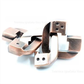 Keshi legura puzzle brava – Kong Ming/Luban Lock, tri u jedan, za uzrast 15–35