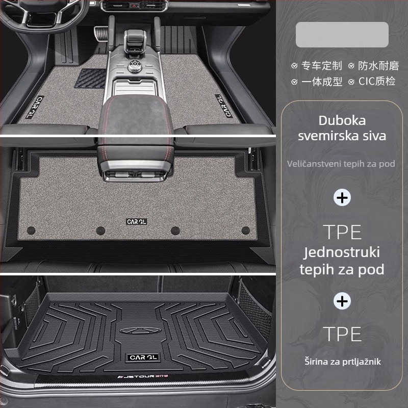 TPE prostirke za podove i prostirke prtljažnika za Jietu Traveler Shanhai T2 – namijenjeno vozilu, porijeklo Zhejiang, prilagodljivo