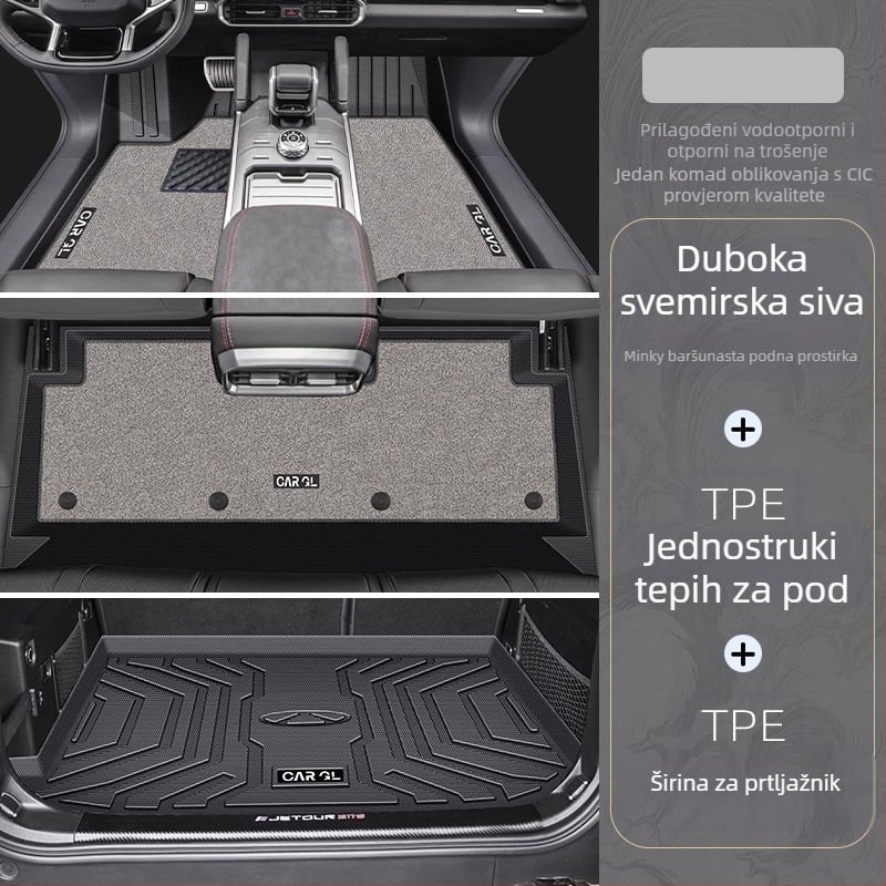 TPE prostirke za podove i prostirke prtljažnika za Jietu Traveler Shanhai T2 – namijenjeno vozilu, porijeklo Zhejiang, prilagodljivo