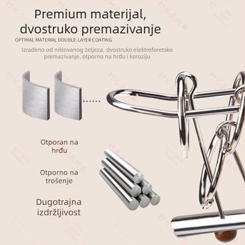 Puzzle s Devet Prstena za djecu – legura, logička igra, Nine Rings kategorija, rješavanje prstena, za uzrast 15–35 godina