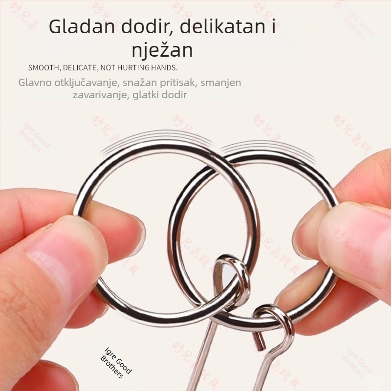 Puzzle s Devet Prstena za djecu – legura, logička igra, Nine Rings kategorija, rješavanje prstena, za uzrast 15–35 godina