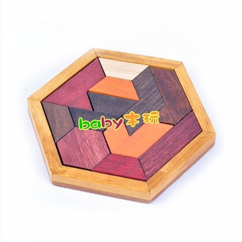 Drveni puzzle Kong Ming/Luban lock za prostorno razmišljanje; Materijal: drvo; Kategorija: Unlock; Dob: 7–14