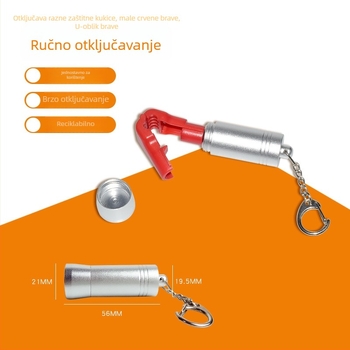 Ručni detacher za zaštitne oznake SL-K06 – aluminijska legura + magnet, pogodno za supermarkete, trgovine odjećom i nakitom