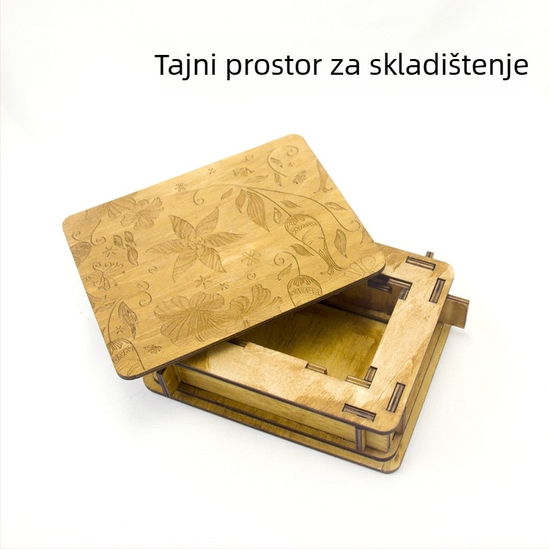 Drveni puzzle s devet povezanih dijelova - Miaojia, DIY-prijateljski