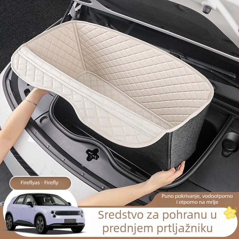 Kožna prostirka za pohranu u automobilu za prednji prtljažnik i prednju motornu komoru, modul za pohranu ispod stražnjih sjedala, kompatibilno s Fordom
