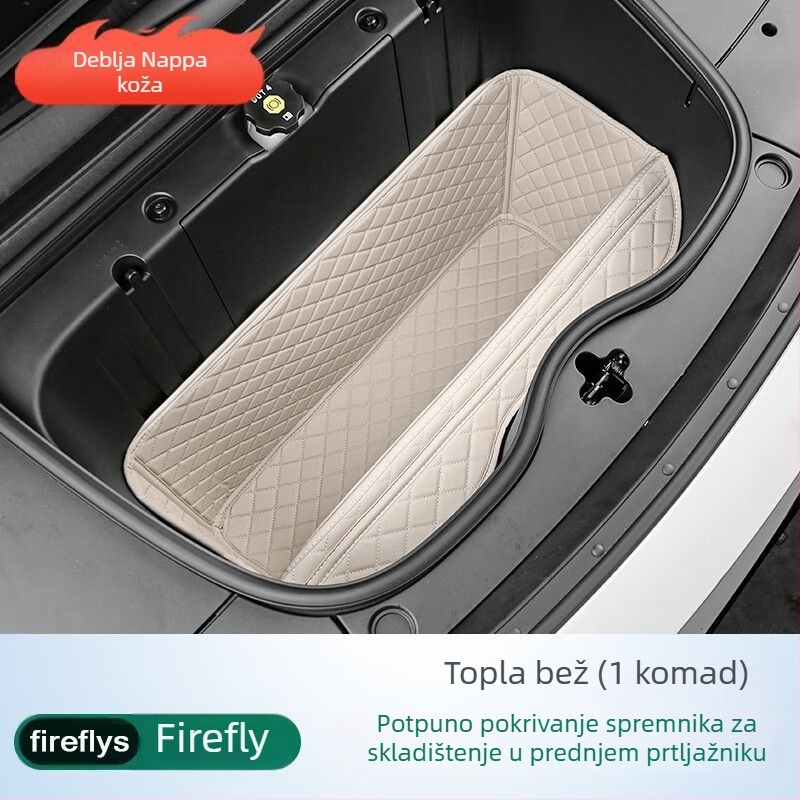 Kožna prostirka za pohranu u automobilu za prednji prtljažnik i prednju motornu komoru, modul za pohranu ispod stražnjih sjedala, kompatibilno s Fordom