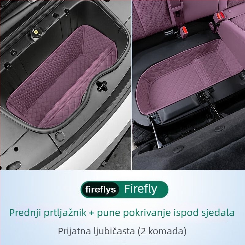 Kožna prostirka za pohranu u automobilu za prednji prtljažnik i prednju motornu komoru, modul za pohranu ispod stražnjih sjedala, kompatibilno s Fordom