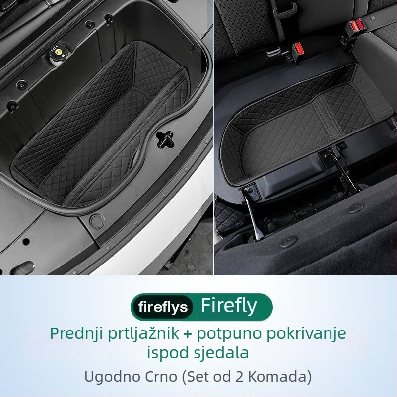 Kožna prostirka za pohranu u automobilu za prednji prtljažnik i prednju motornu komoru, modul za pohranu ispod stražnjih sjedala, kompatibilno s Fordom