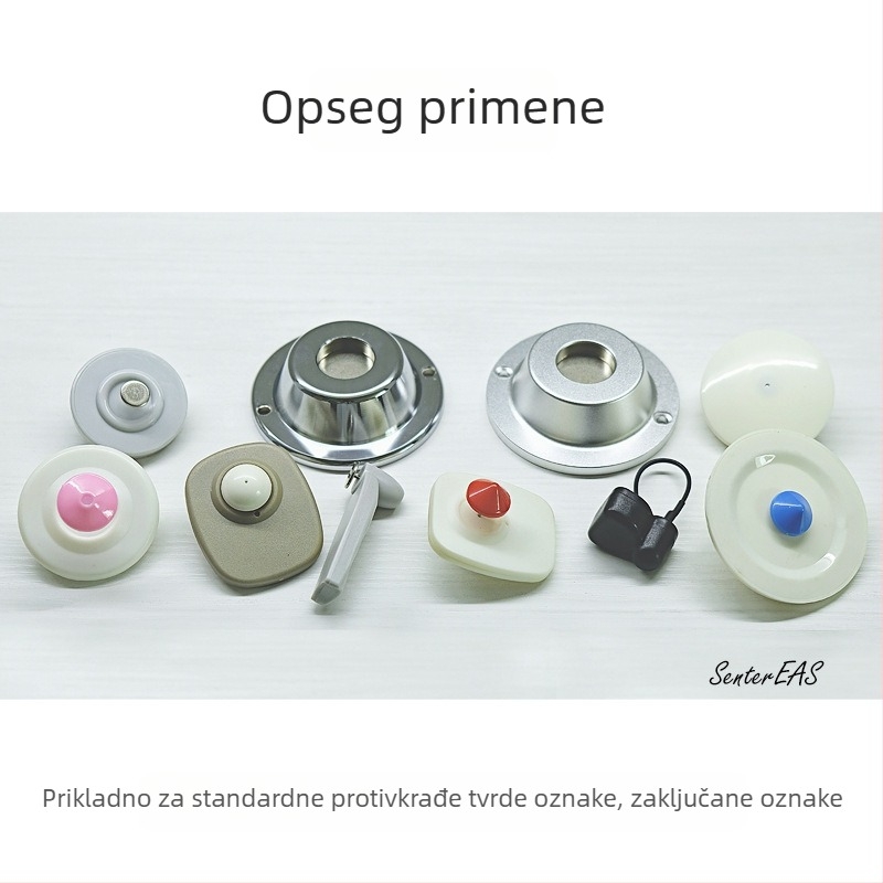 Alat za uklanjanje zaštitnih magnetnih etiketa s odjeće u supermarketu — dvostruki magnetski otvarač, uklanjivač tvrdih etiketa, brend In the Wild