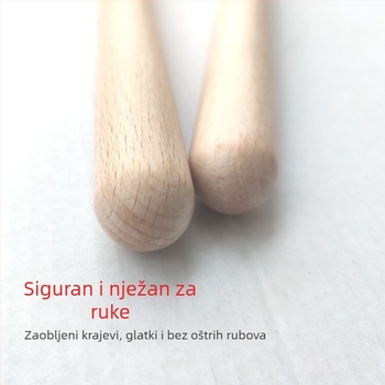 Drvena ritmička štapa za Orffov udarni instrument – Zapadni udarni instrument, pogodna za uzrast 7–14 godina, razvija hvatanje, sluh i interes.