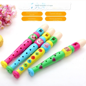 Feidi plastični rekorder za djecu sa šest rupa – za početnike, glazbena igračka vrtić, pakiranje OPP