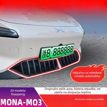 Protivkomarna mreža zaštite spremnika vode, kompatibilna s Xiaopeng MONA M03 — ABS plast, prilagođena originalnoj krivulji automobila, otvor 0.2, marka Junyi, vijek trajanja 20 godina
